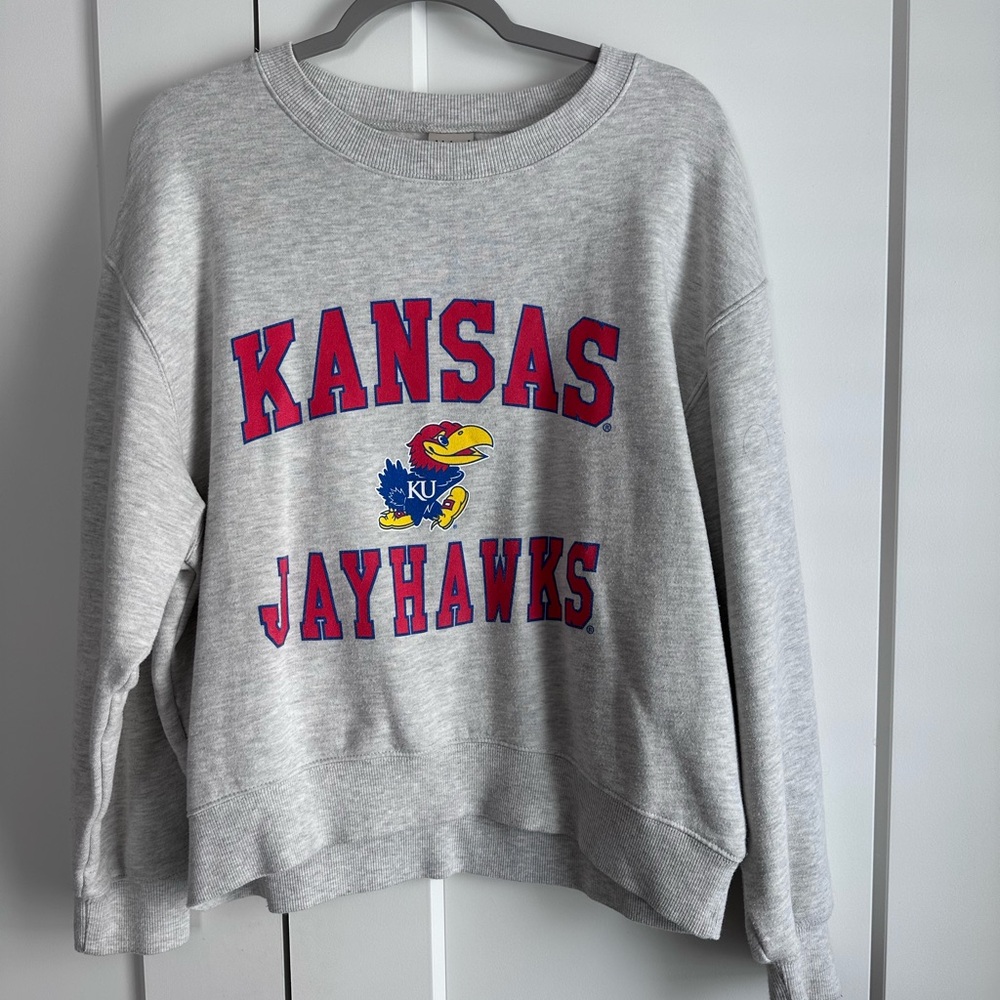 Kansas Jayhawks Gray Sweatshirt
